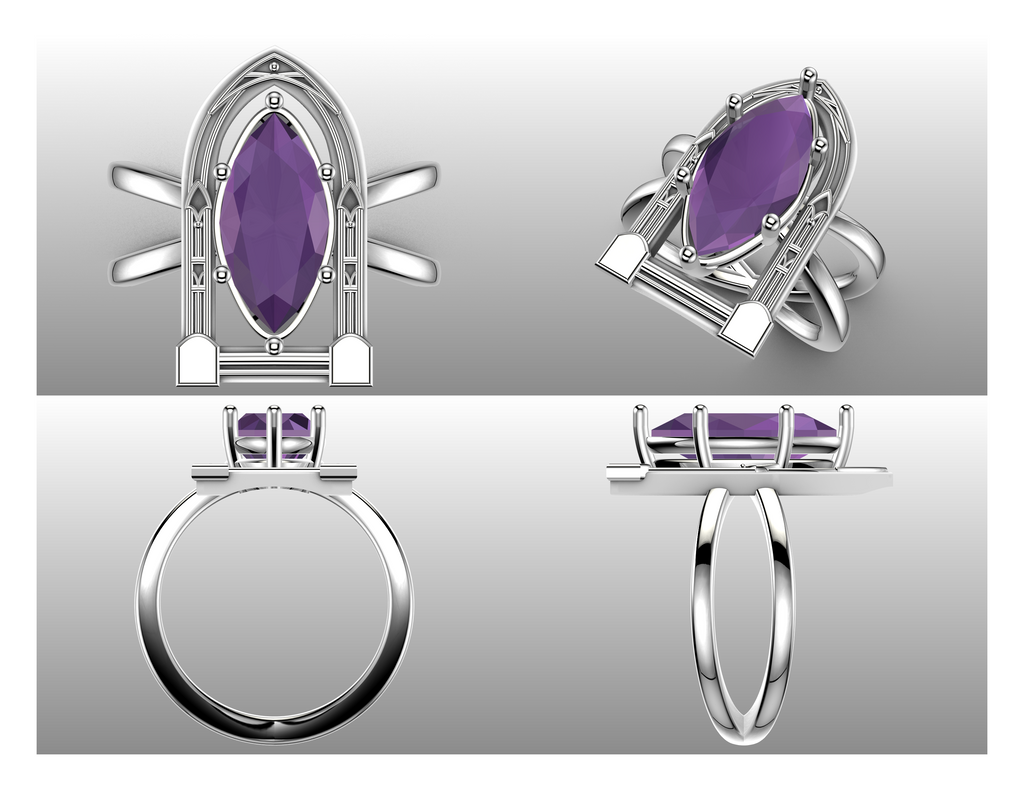 Ethereal Window Ring - Nightfall (SETTING ONLY)