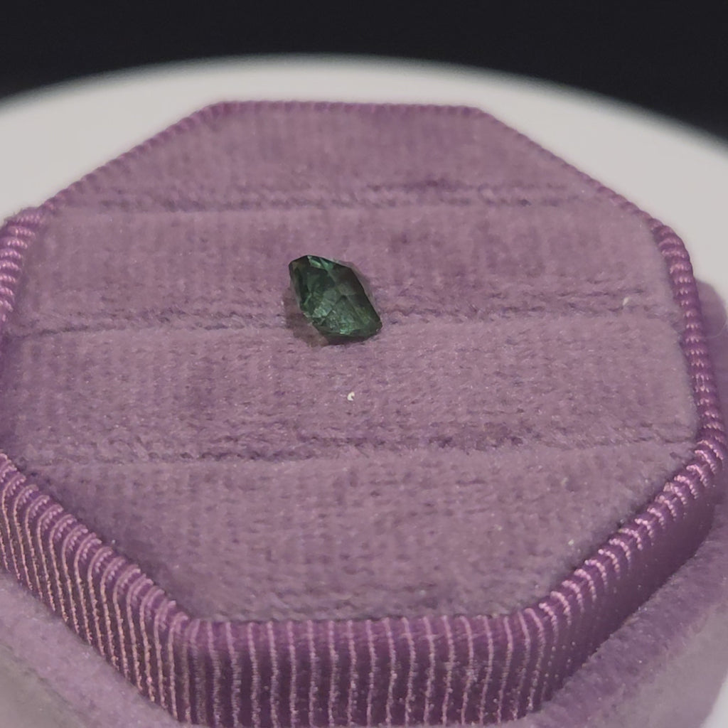0.73 ct. Precision Cut Square Tourmaline, Teal Green
