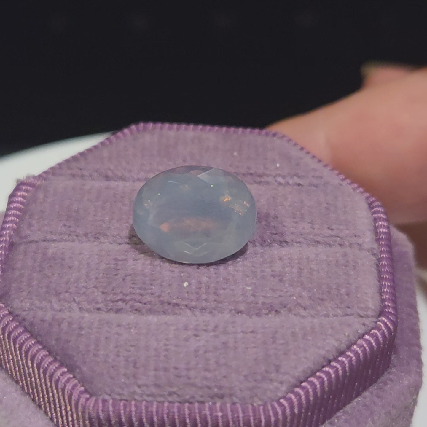 12.7 x 9.9 mm Oval Lavender Quartz