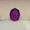 3.4 ct. Fantasy Cut Octagon Lab Sapphire, Purple